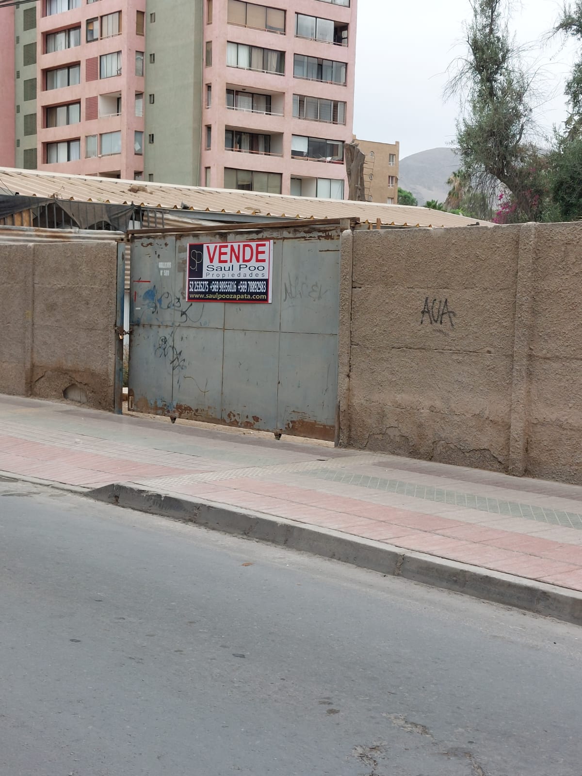 TERRENO CENTRAL CALLE VALLEJO - FRENTE ACHS.-